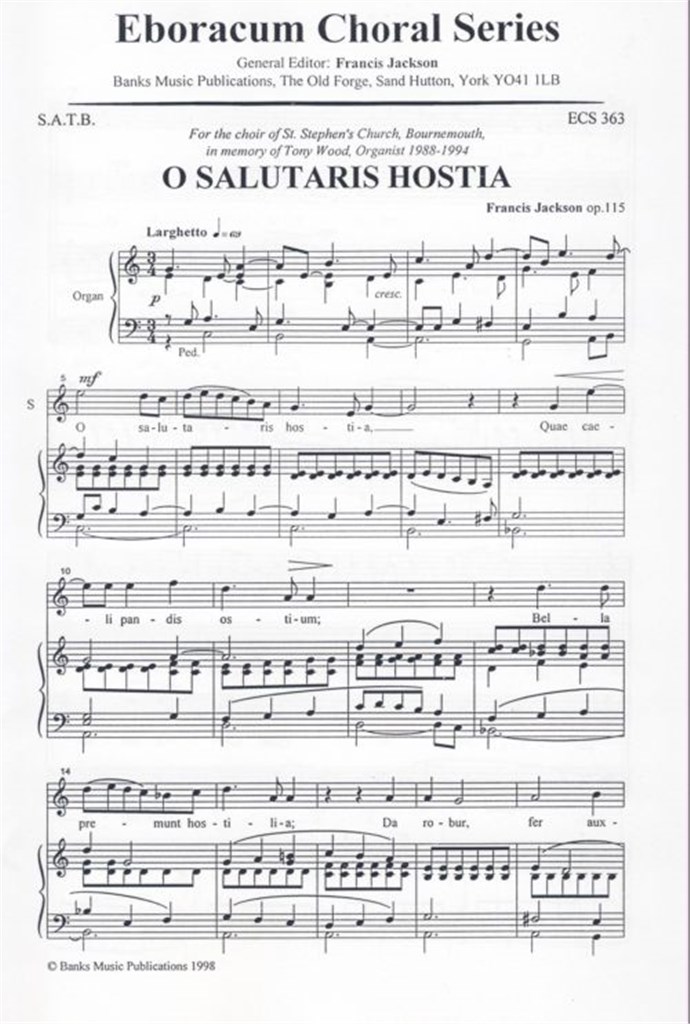 O Salutaris Hostia